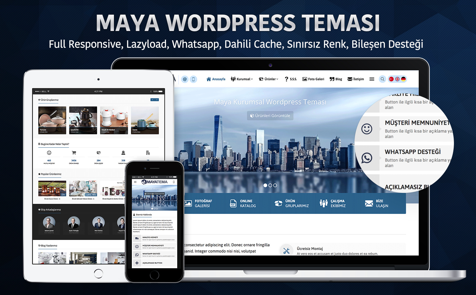 Safir Maya WordPress Teması