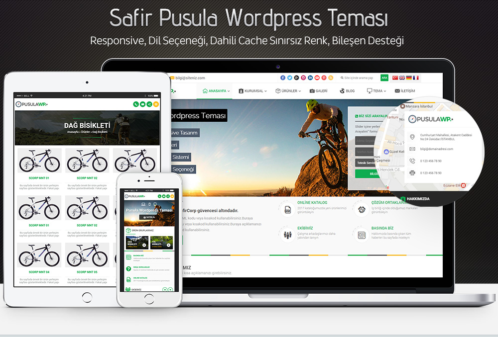 Safir Pusula WordPress Teması
