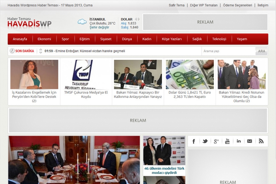 Havadis Wordpress Teması
