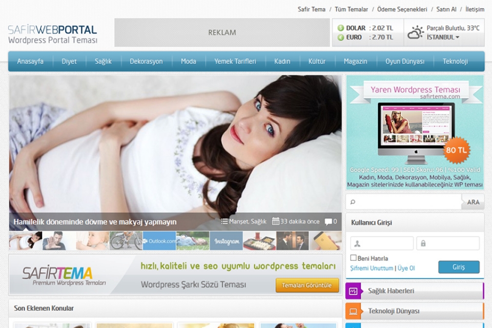 Webportal Wordpress Teması