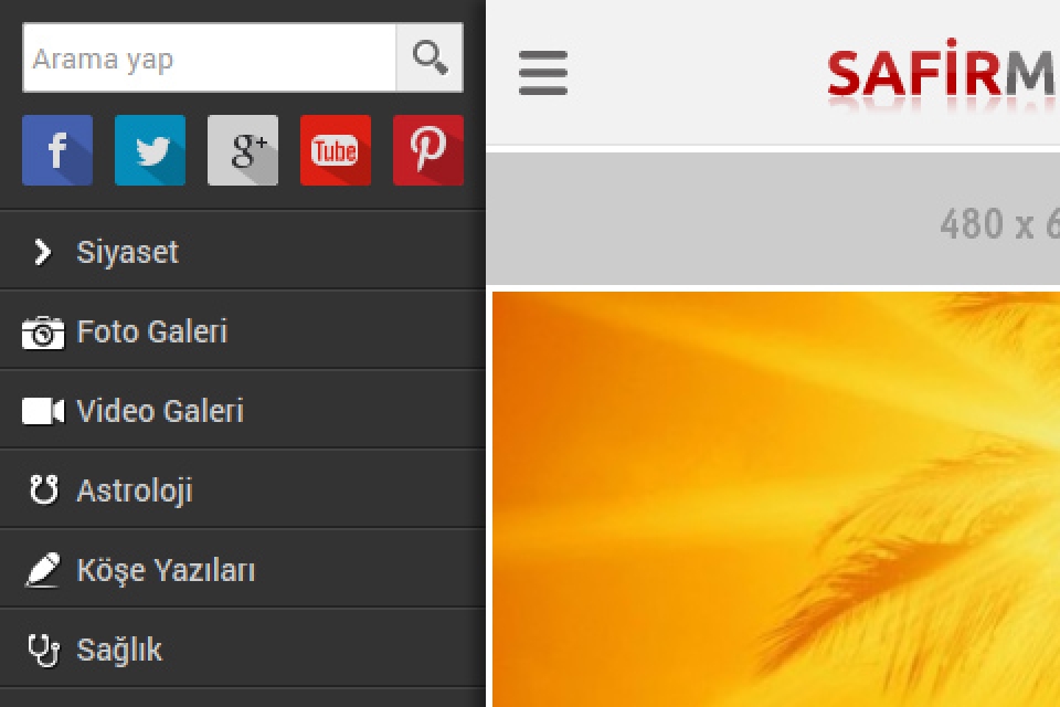 SafirMobil Wordpress Teması