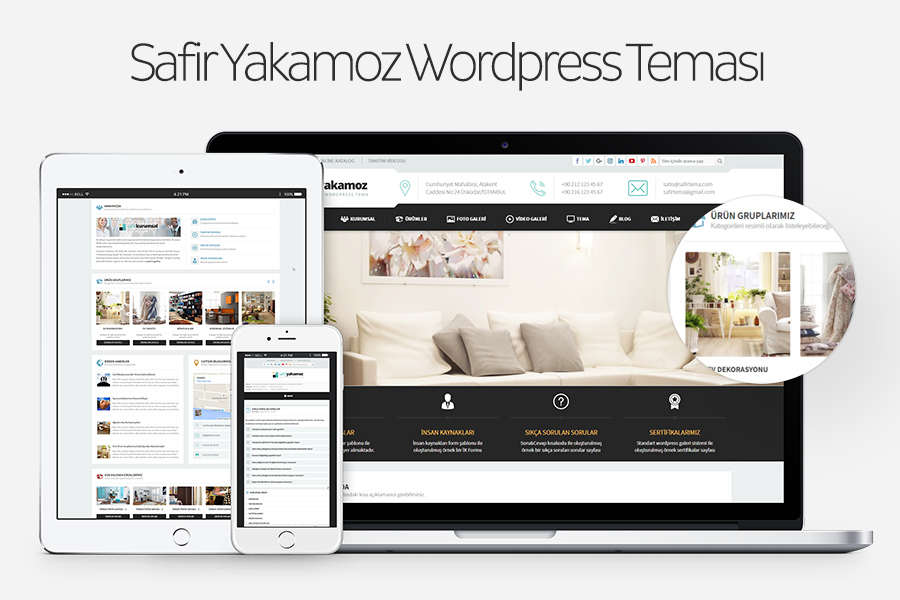 Safir Yakamoz Wordpress Teması