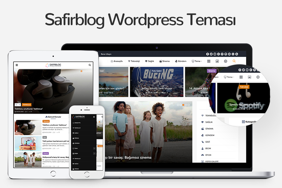 Safirblog Wordpress Teması