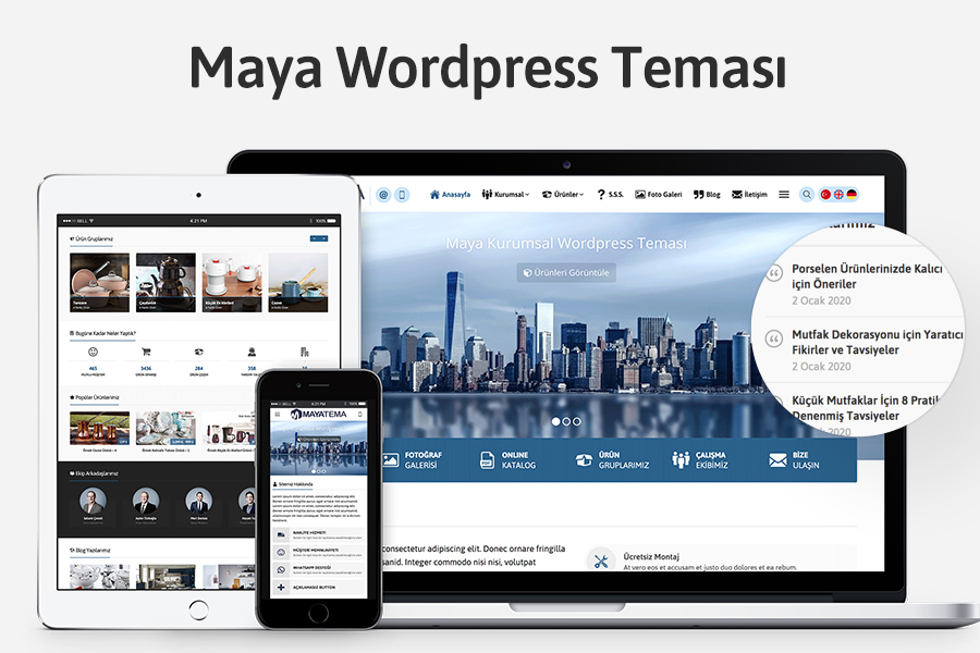 Maya Wordpress Teması